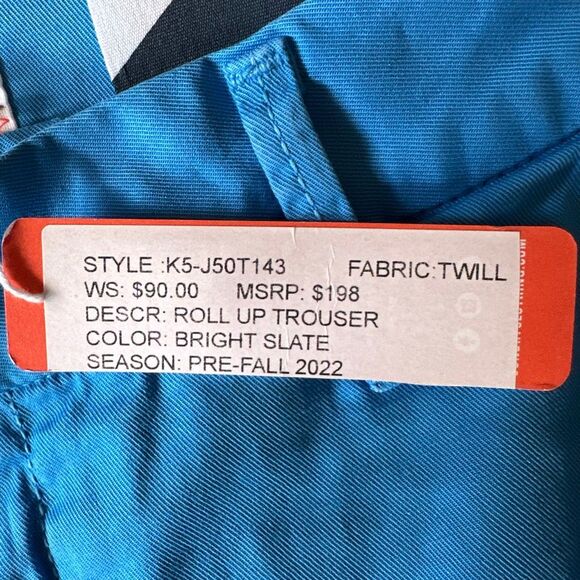 NWT Sundry Roll up chino trouser blue 26 - Picture 5 of 12